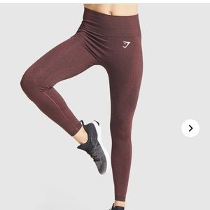 Gymshark vital seamless leggings in brown marl